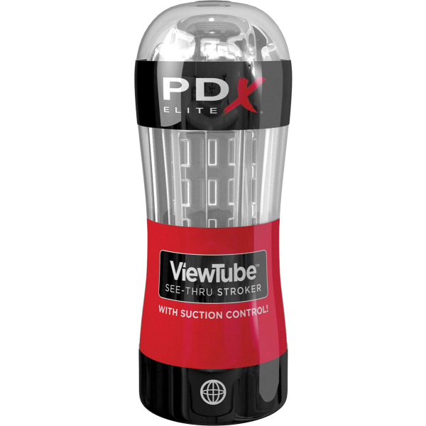 Pipedream PDX Elite: ViewTube, See-Thru Stroker Transparent