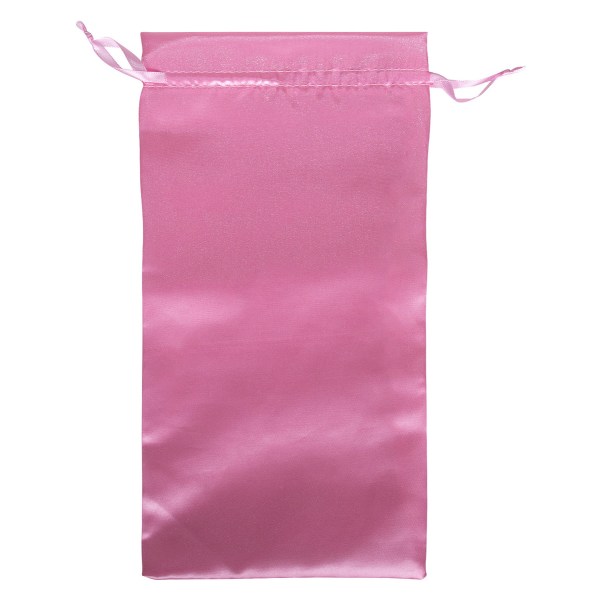 Satin storage bag, 45 x 19.5 Rosa