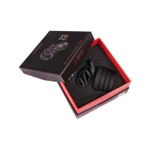 ManCage: Model 23 Silicone, 6.5 cm, svart Svart