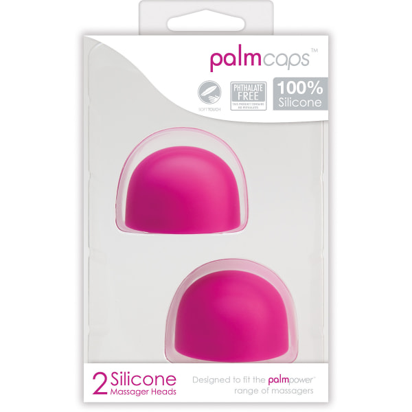 Palm Power: Palm Caps, 2 Silicone Massager Heads Rosa