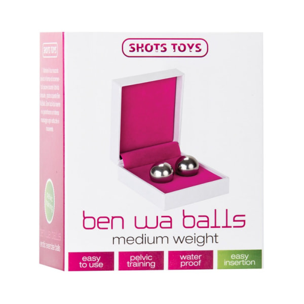 Shots Toys: Ben Wa Balls, Medium Weight, silver Silver