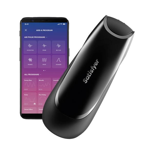 Satisfyer Connect: Satisfyer Men Vibration+ Svart