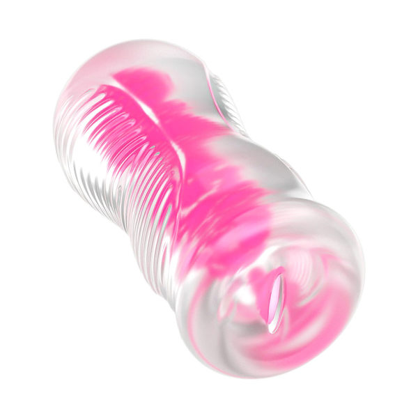 LoveToy: Lumino Play Stroker, Pink Glow Rosa, Självlysande, Transparent