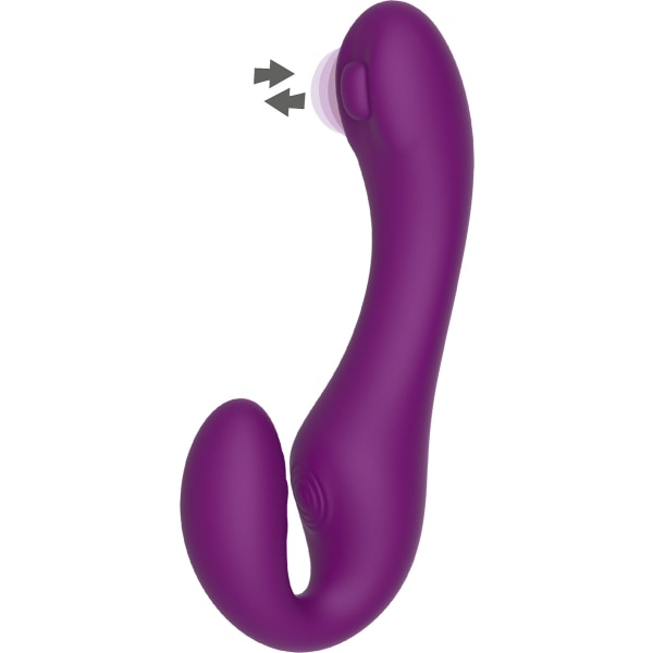 Xocoon: Strapless Strap-On, Pulse Vibrator with Remote Lila