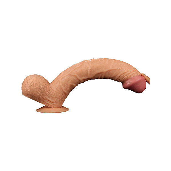 LoveToy: King-Sized Realistic Dildo, 33 cm Ljus hudfärg