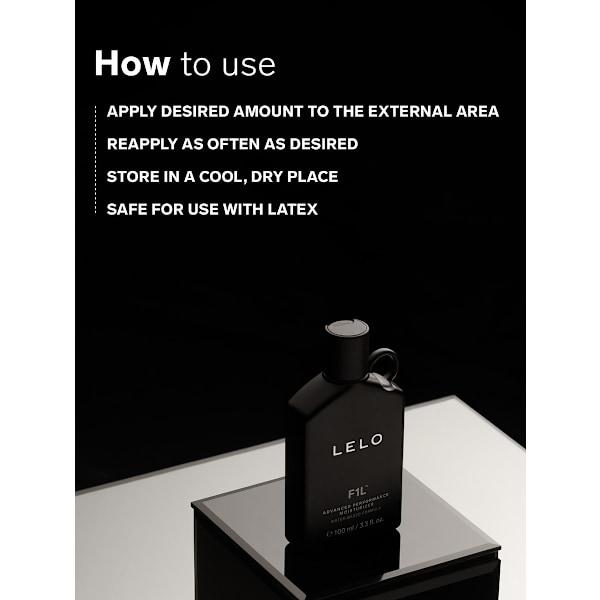 LELO: F1L Advanced Performance Moisturizer, 100 ml Transparent
