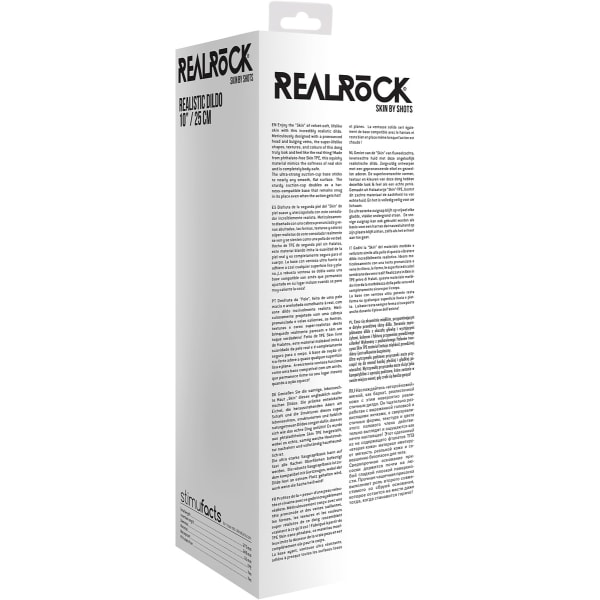 RealRock Skin: Realistic Dildo Svart