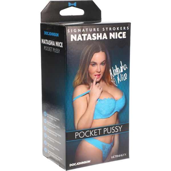 Signature Strokers: Natasha Nice, Ultraskyn Pocket Pussy Ljus hudfärg