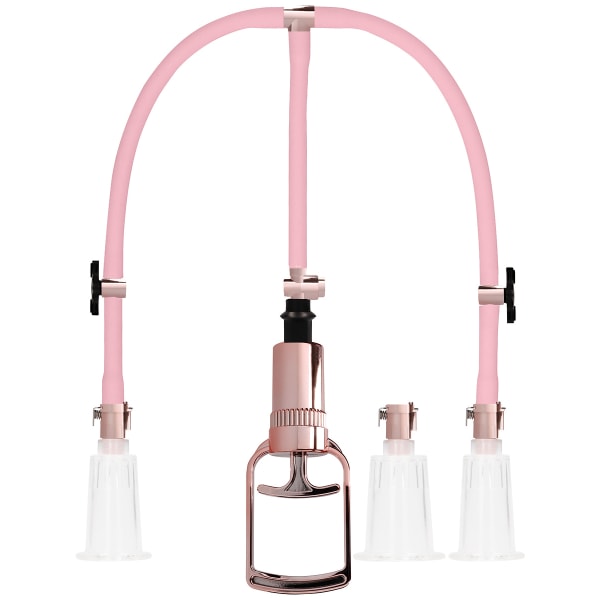 Pumped: Clitoral & Nipple Pump Set, large, pink Rosa Large