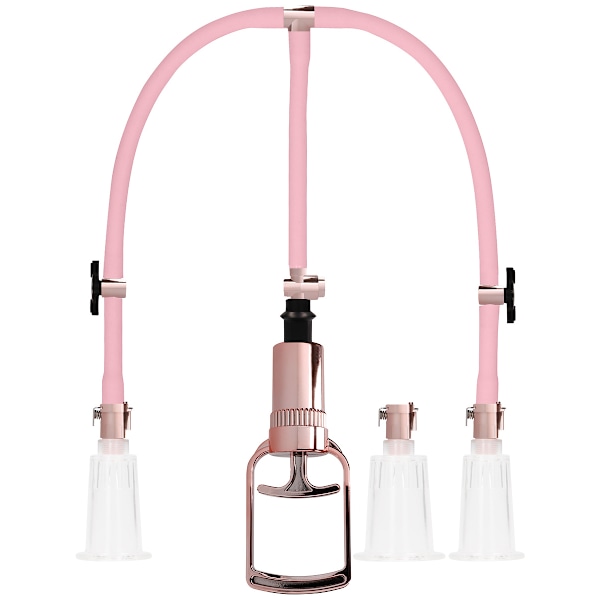 Pumped: Clitoral & Nipple Pump Set Rosa Large