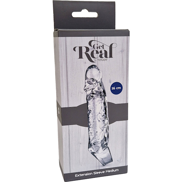 Toy Joy: Get Real Extension Sleeve Transparent Medium