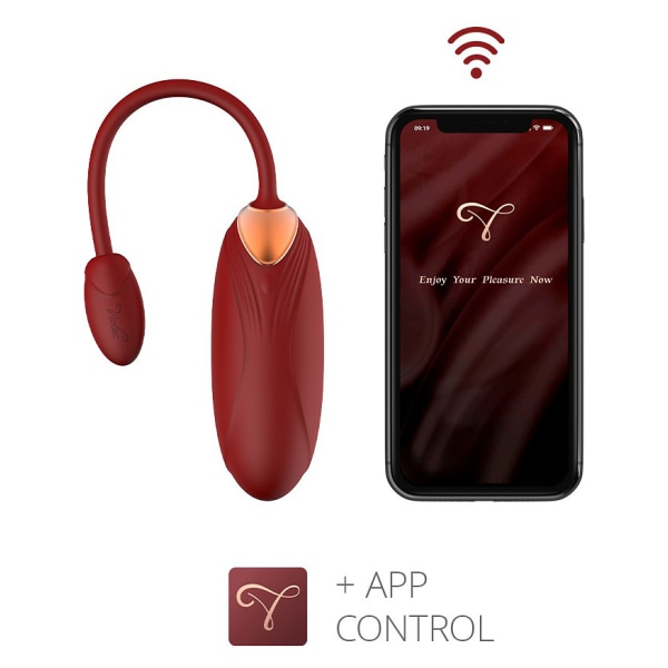 Viotec: Oliver Pro, Wearable Vibrator with App Control Röd