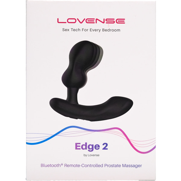 Lovense: Edge 2, Bluetooth Prostate Massager Svart