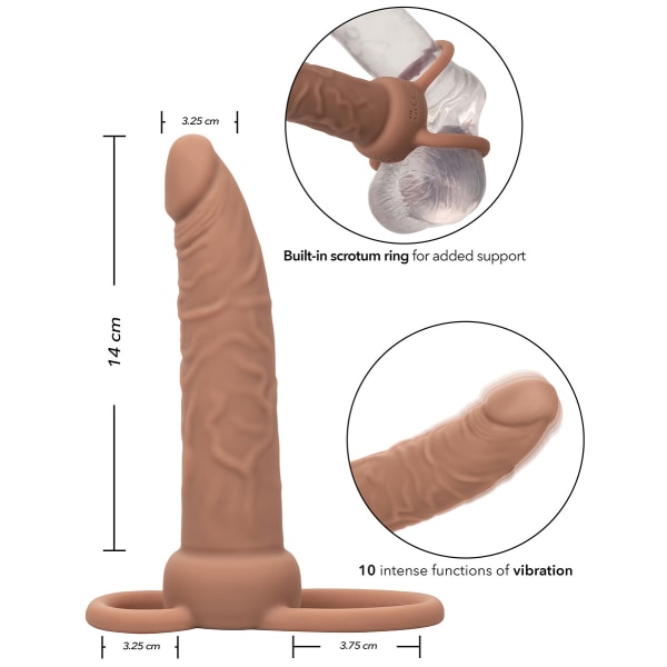 Performance Maxx: Rechargeable Dual Penetrator Mörk hudfärg