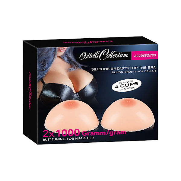 Cotelli Collection: Silicone Breasts Ljus hudfärg 2 x 1000 g
