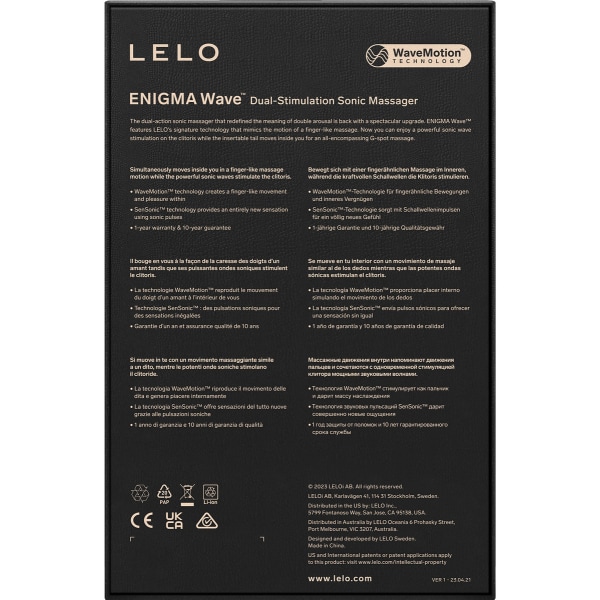 LELO: Enigma Wave, Trippelstimulerande Vibrator Lila