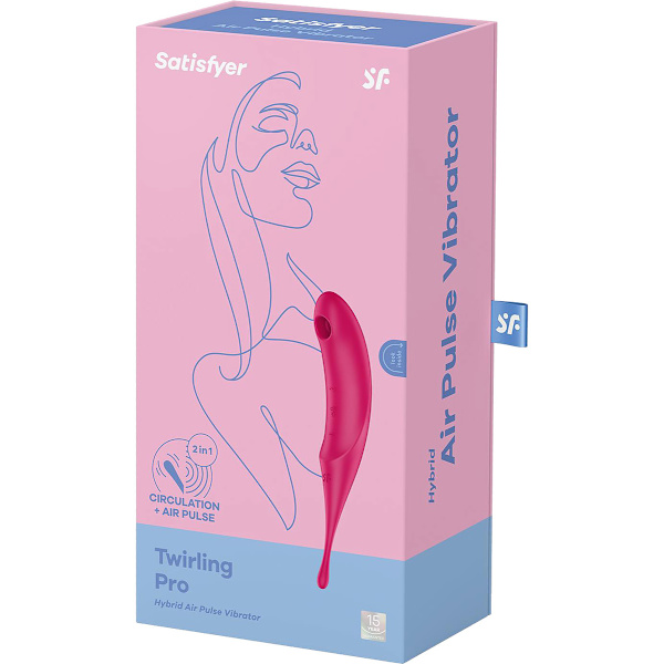 Satisfyer: Twirling Pro, Hybrid Air Pulse Vibrator Röd