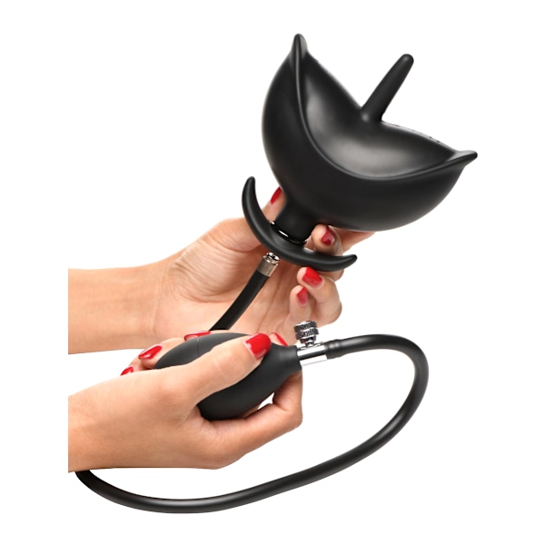 XR Master Series: Ass Bound, Inflatable Silicone Anal Plug Svart