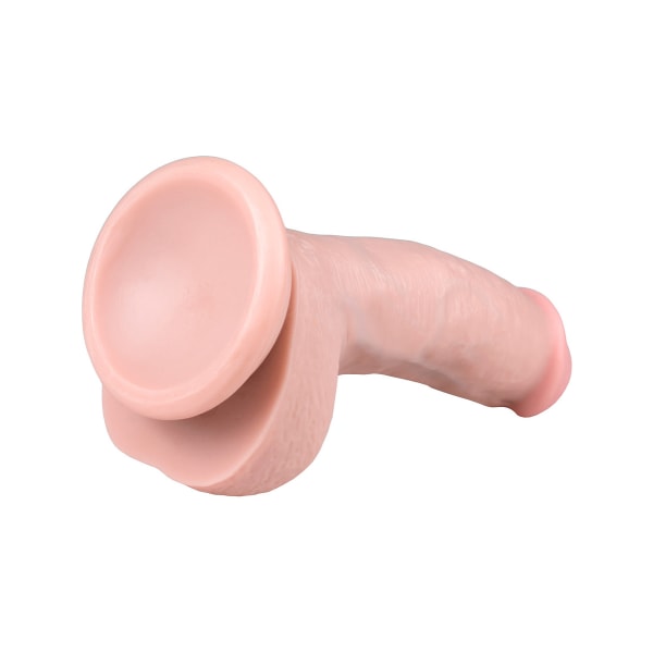 EasyToys: Realistisk Dildo med sugekop, 15 cm, lys Ljus hudfärg