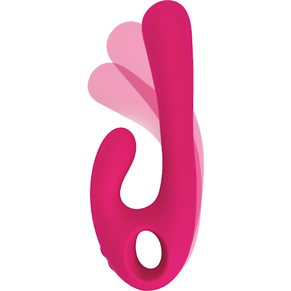 Nomi Tang: Flex Bi, Bendable Dual Vibrator Rosa