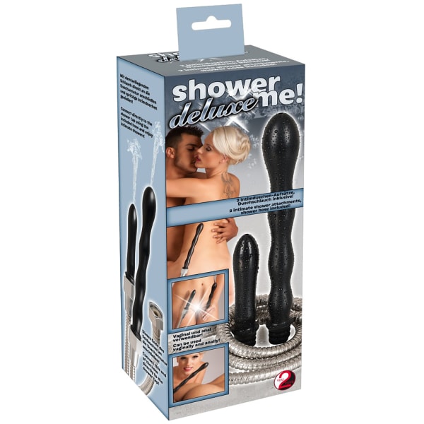 You2Toys: Shower Me Deluxe, Intiimipesu Silver, Svart