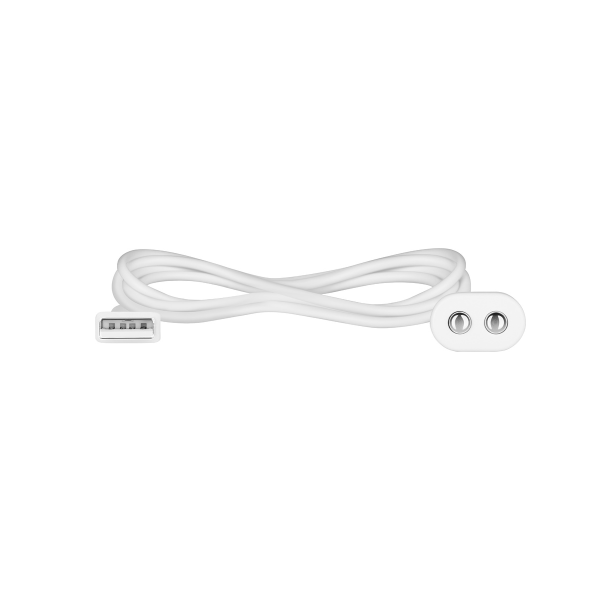 Satisfyer: Magnetisk USB-kabel, 1 meter Vit