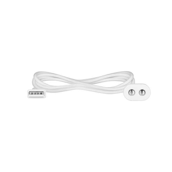 Satisfyer: Magnetisk USB-kabel, 1 meter Vit