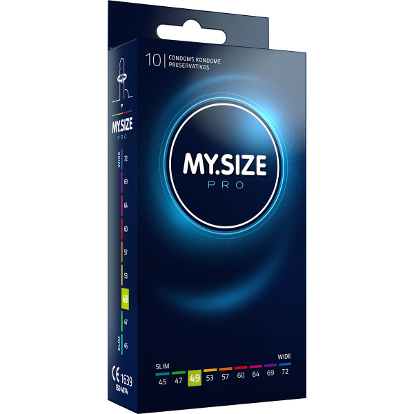My.Size Pro: Kondomer 49mm, 10-pack Transparent