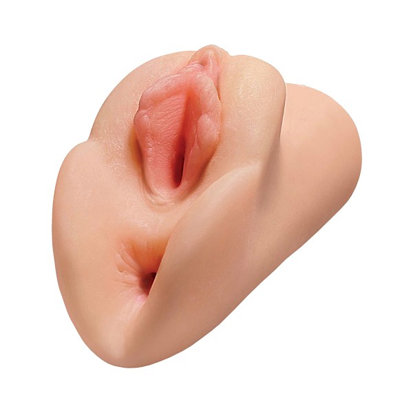 Pipedream PDX Plus: Perfect Pussy, Double Stroker Ljus hudfärg