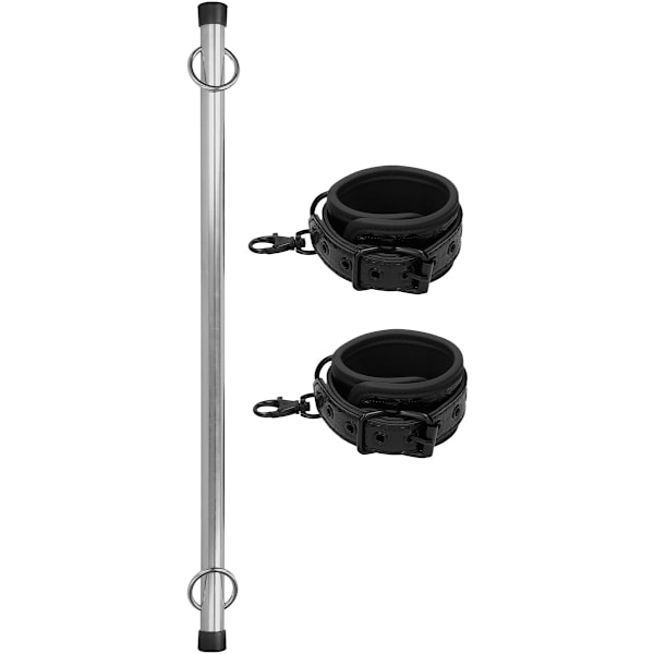 Ouch!: Luxury Spreader Bar, svart Silver, Svart