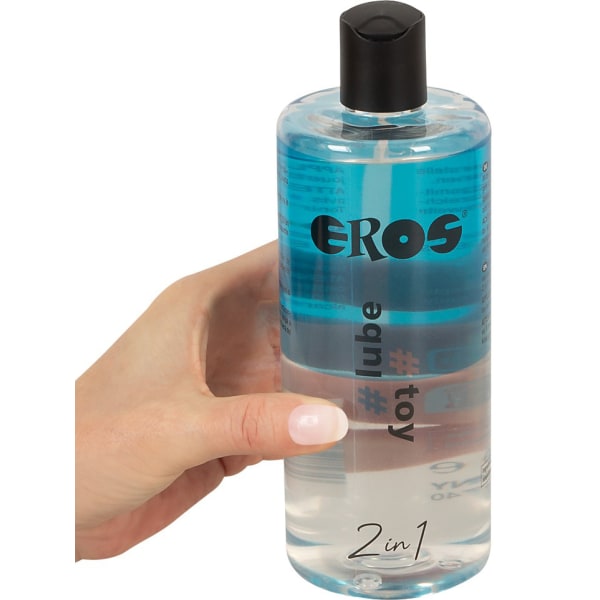 Eros: 2in1 Water-based Lubricant, Lube & Toy, 500 ml Transparent