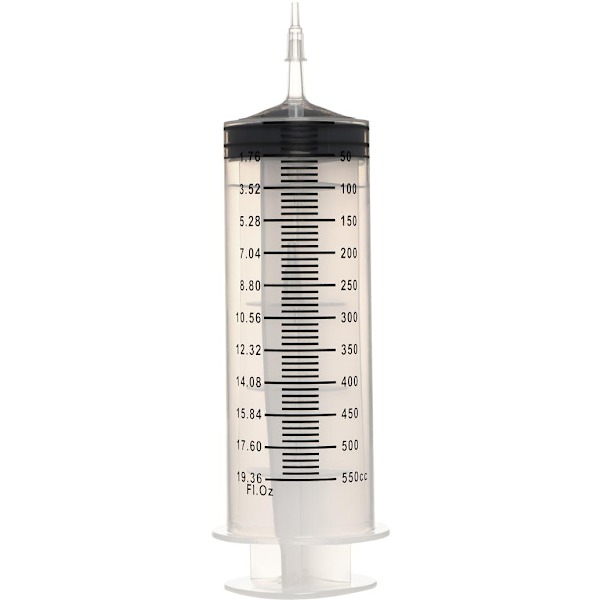 CleanStream: Enema Syringe with Tube (550 ml) Transparent