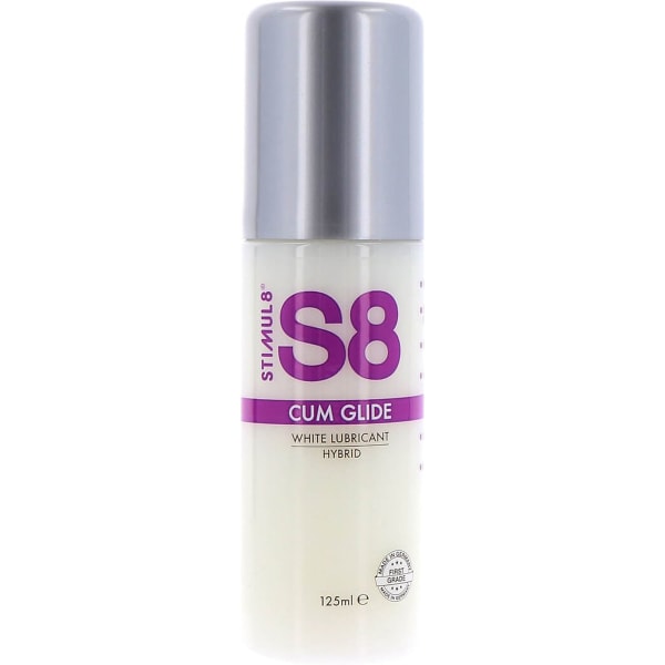 Stimul8: S8 Cum Glide, White Hybrid Lubricant, 125 ml Vit