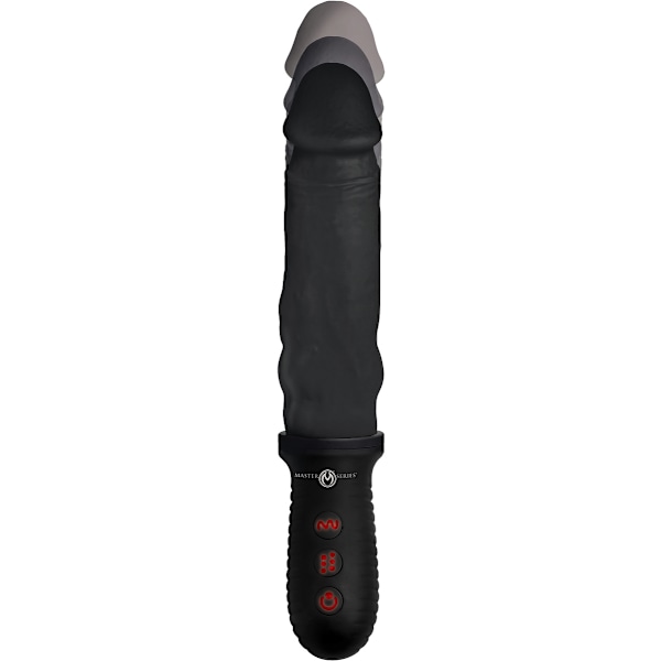 XR Master Series: 8X Auto Pounder, Thrusting Dildo Svart