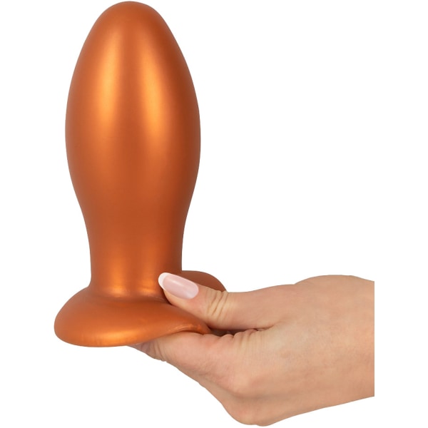 Anos: Big Soft Butt Plug with Suction Cup, 16 cm Orange | Orange | Silikon  | Fyndiq