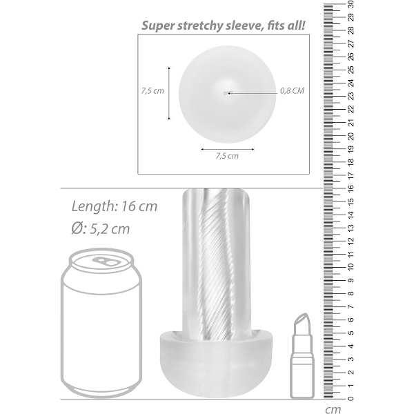 Pumped: Automatic Cyber Pump with Masturbation Sleeve Transparent