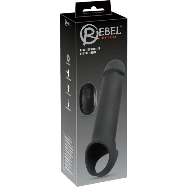 Rebel: Remote Controlled Penis Extension Svart