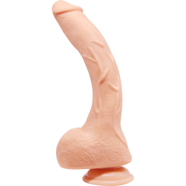 Beautiful Jack: Realistisk Dildo med Sugpropp, 27 cm Ljus hudfärg