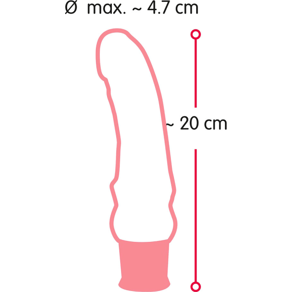 Nature Skin: Real Vibe Dildovibrator Ljus hudfärg