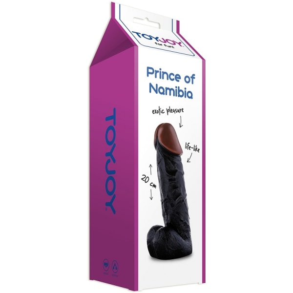 Toy Joy: Namibian Prinssi, Dong 20 cm, tumma Mörk hudfärg