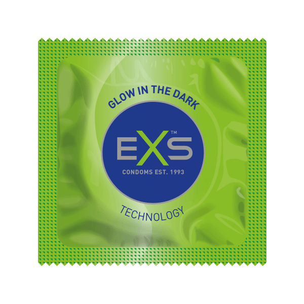 EXS Glow in the Dark: Condoms, 100-pack Självlysande