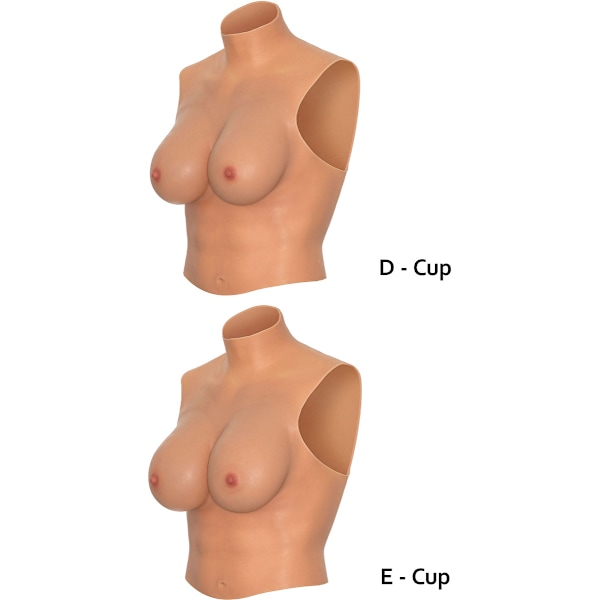 Hidden Desire: Alter Ego, Wearable E-Cup Breasts Shirt with H... Ljus hudfärg one size