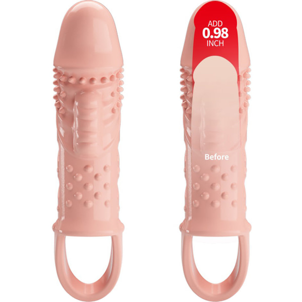 Pretty Love: Cecelia, Penis Sleeve, hudfärgad Ljus hudfärg