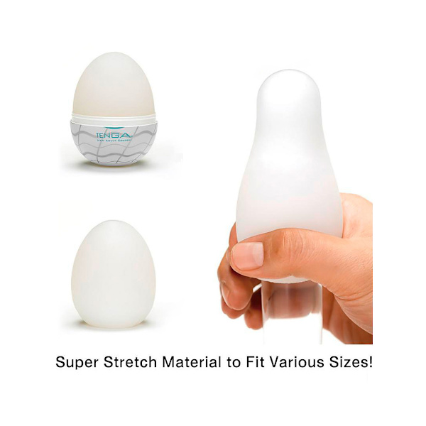 Tenga Egg: Wavy II, Runkägg Vit