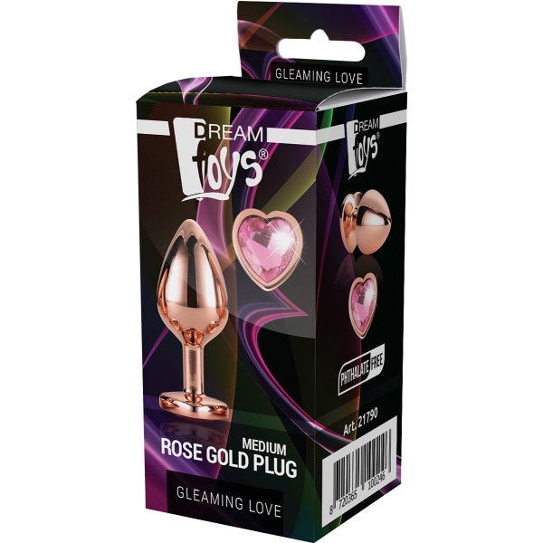 Dream Toys: Gleaming Love, Rose Gold Plug, medium Rosa