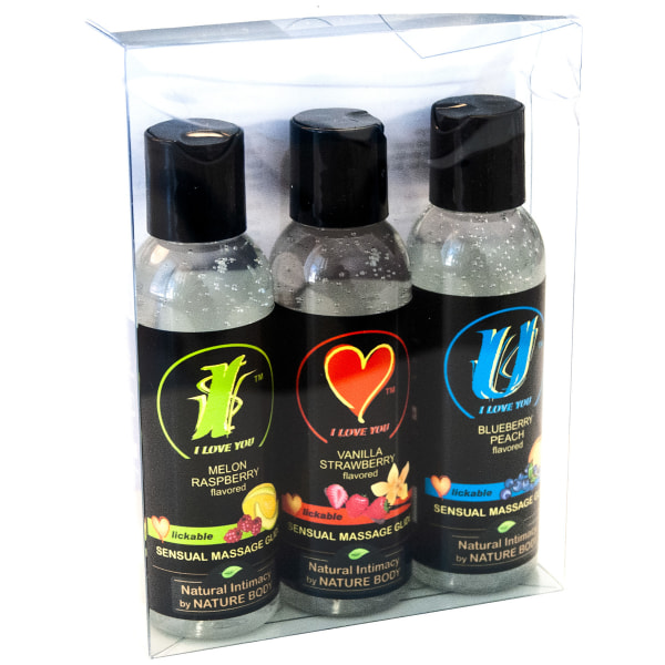 Nature Body: I Love You, lahjapakkaus, 3x75 ml Transparent