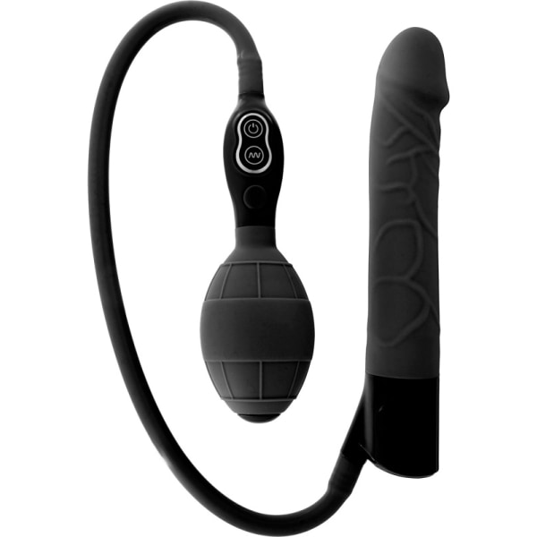 SevenCreations: Inflatable Vibrator, svart Svart