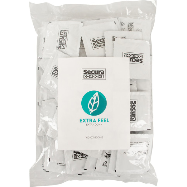 Secura: Extra Feel, Kondomer, 100-pack Transparent