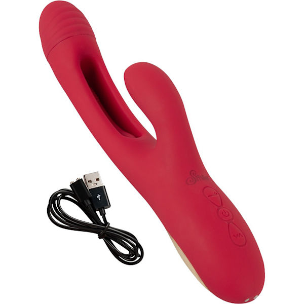 Sweet Smile: Rabbit Vibrator with G-Spot Stimulation Röd