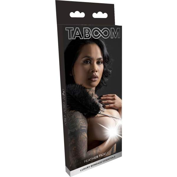 Taboom Luxury: Feather Tickler Silver, Svart